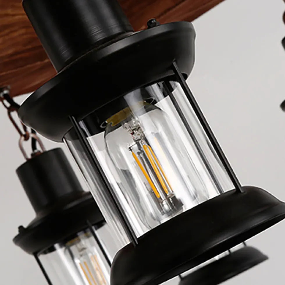 Lampadari industriali grandi in legno navale - clowasit.com