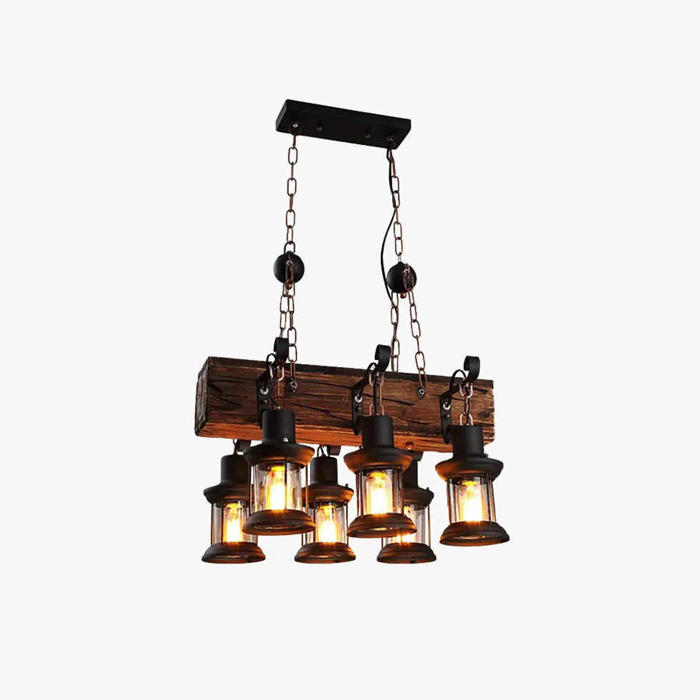Lampadari vintage in legno Design per casa - clowasit.com