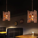Lampadari stile industriale vintage con catena in legno - clowasit.com