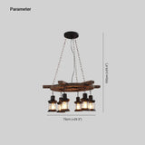 Lampadario da soffitto vintage legno multi luce - clowasit.com