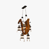 Lampadario a Lanterna Vintage Raffinato in Legno - clowasit.com