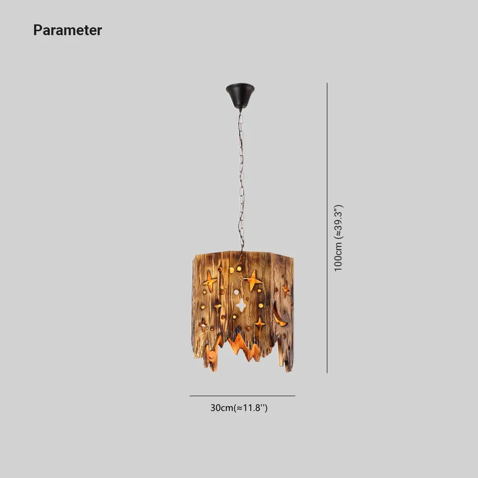 Lampadario Pendente Vintage Con Sculture a Stella - clowasit.com