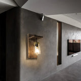 Applique da parete stile antico legno vetro - clowasit.com