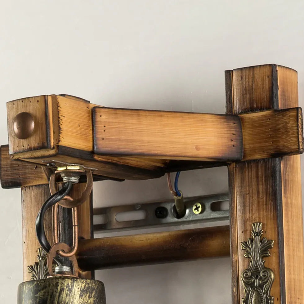 Applique da parete corda design legno - clowasit.com