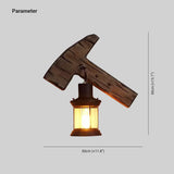 Applique da parete country in legno martello - clowasit.com