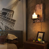 Applique in legno rustico Candelabro da letto - clowasit.com