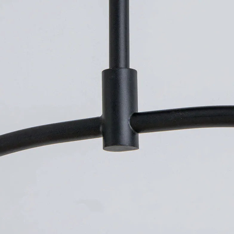Lampadari moderni camera neri ad arco minimalisti - clowasit.com