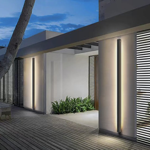 Applique Lineare da Esterno a LED Impermeabile con Illuminazione Laterale