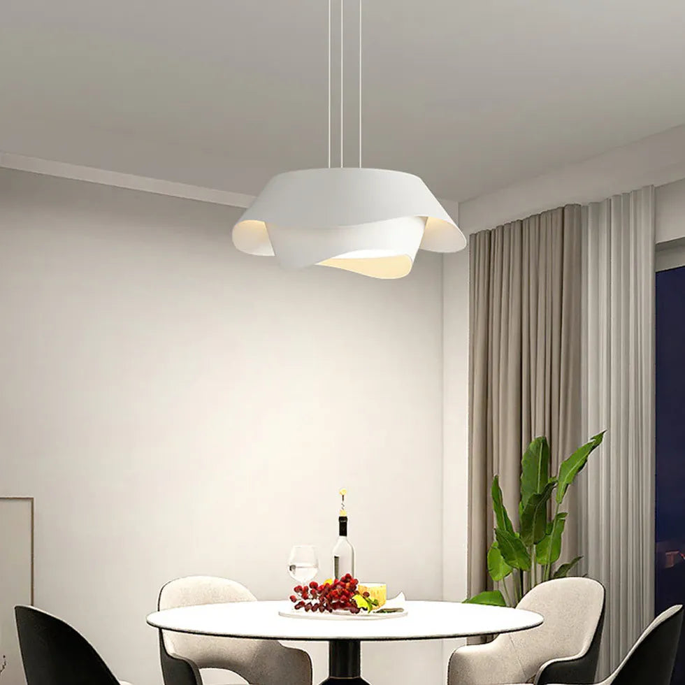 Lampadari sopra tavolo doppio strato ondulato - clowasit.com
