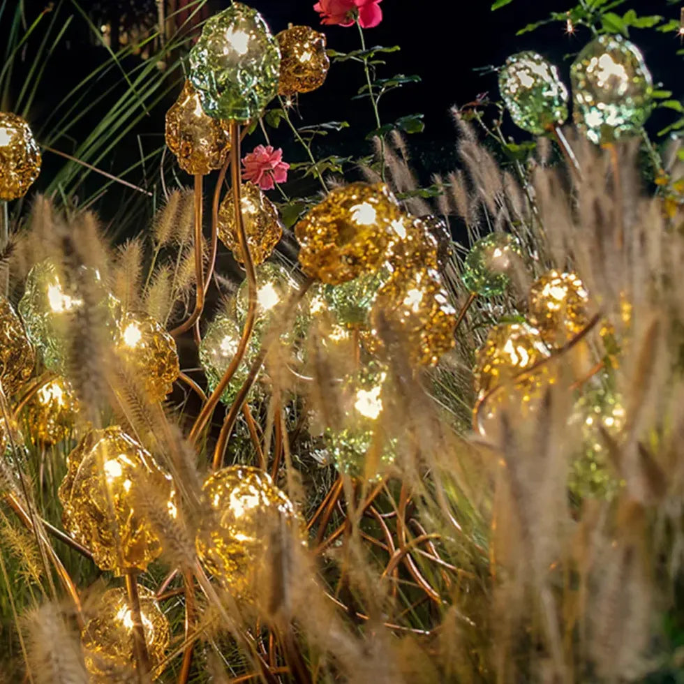 Lampada da terra per esterno Elegante e floreale - clowasit.com