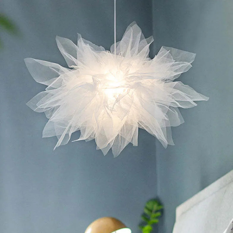 Lampadario Flos Palla bianco moderno in tessuto - clowasit.com