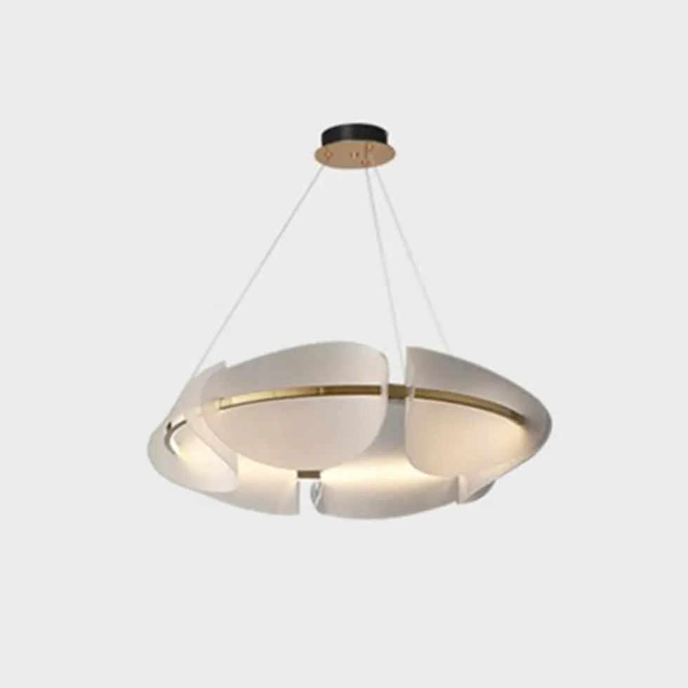 Lampadario LED cerchio design segmentato - clowasit.com