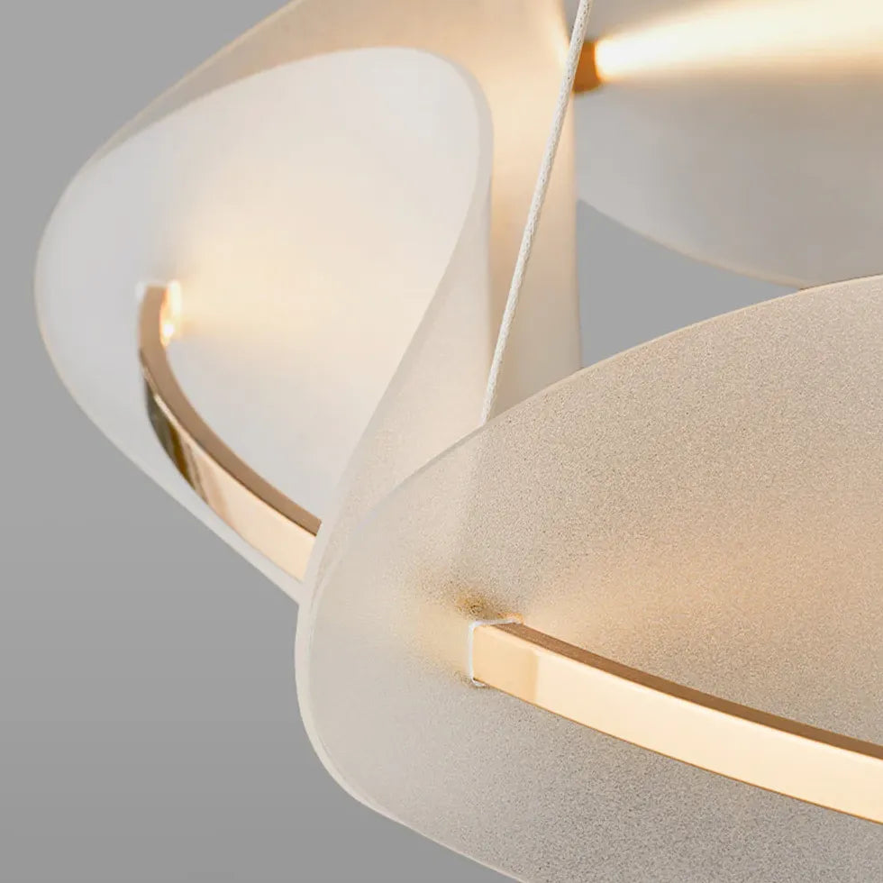 Lampadario LED cerchio design segmentato - clowasit.com