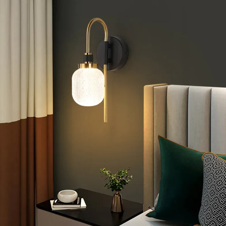 Applique Ad Arco Vetro Camera da Letto - clowasit.com