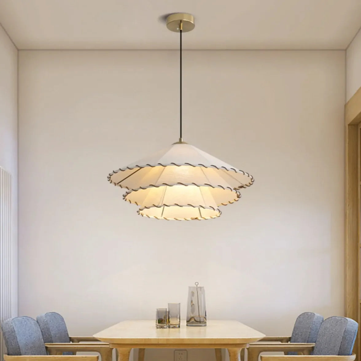 Lampadari in tessuto minimal giapponesi - clowasit.com