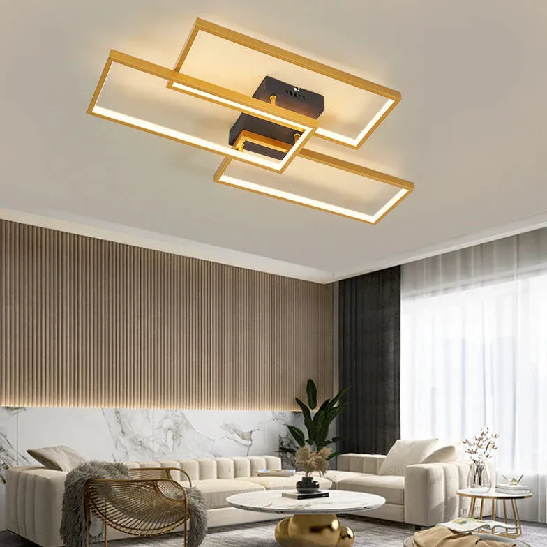 Plafoniere per Salone Moderne LED Geometriche - clowasit.com