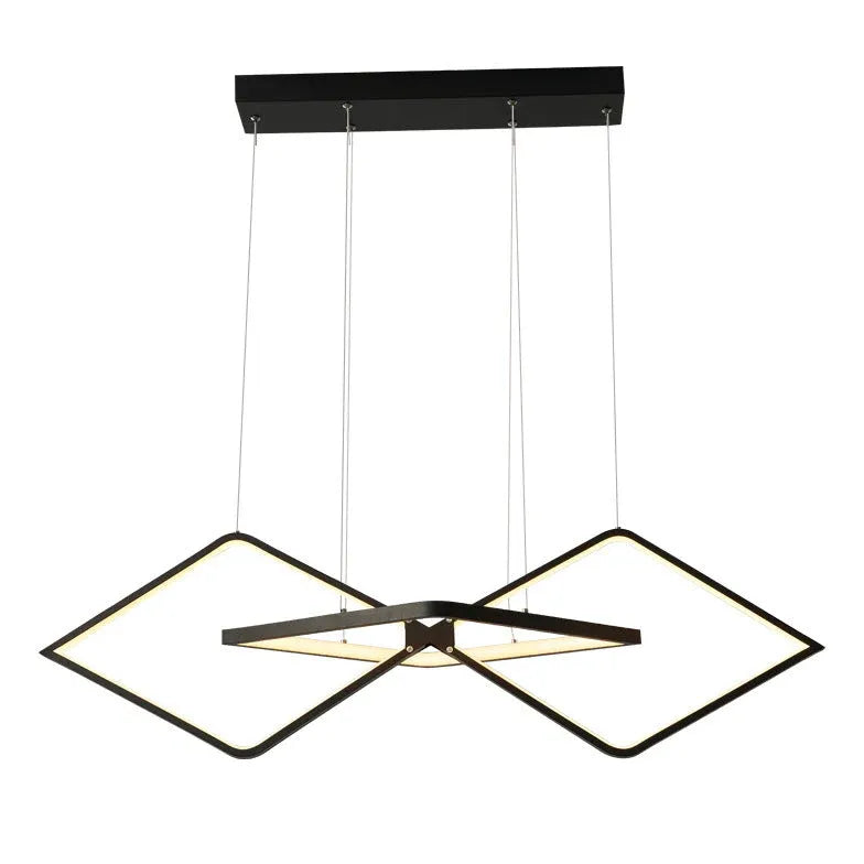 Lampadari sala pranzo moderno cornice diamante elegante - clowasit.com
