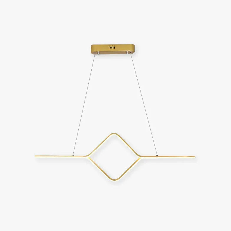 Lampadario sopra tavolo pranzo Design elegante minimalista - clowasit.com