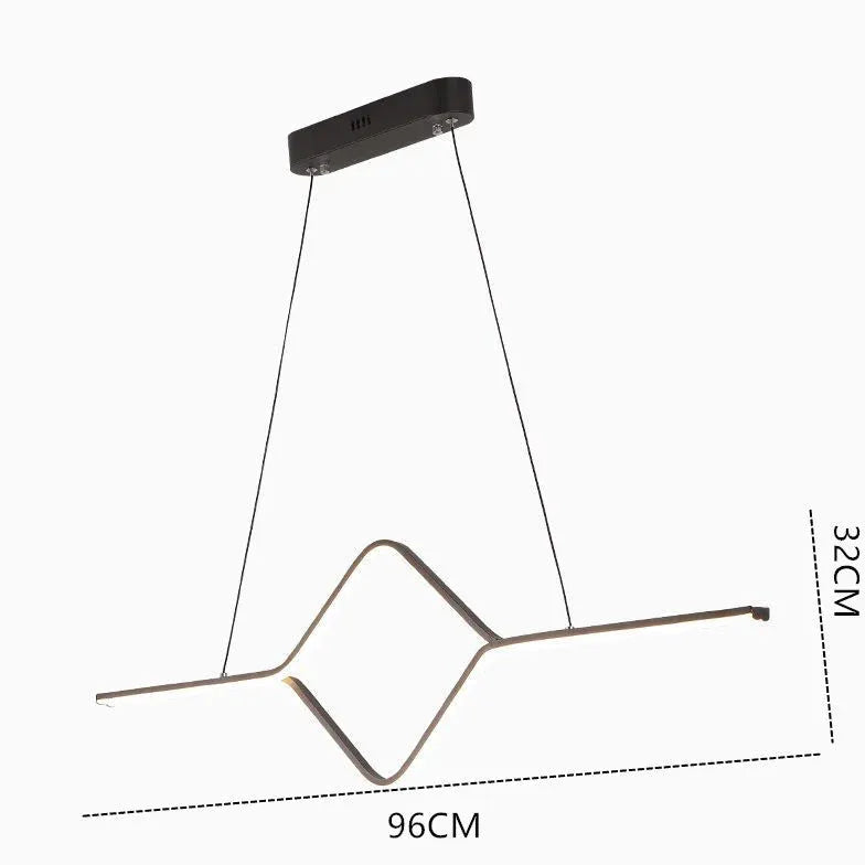 Lampadario sopra tavolo pranzo Design elegante minimalista - clowasit.com