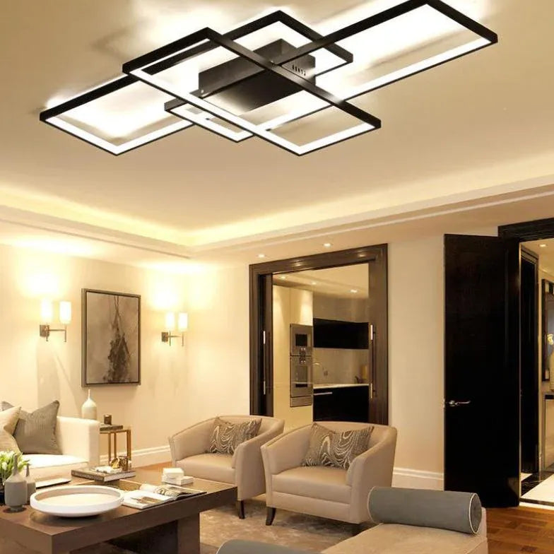 Lampada a sospensione led Stile Moderno Rettangolare - clowasit.com