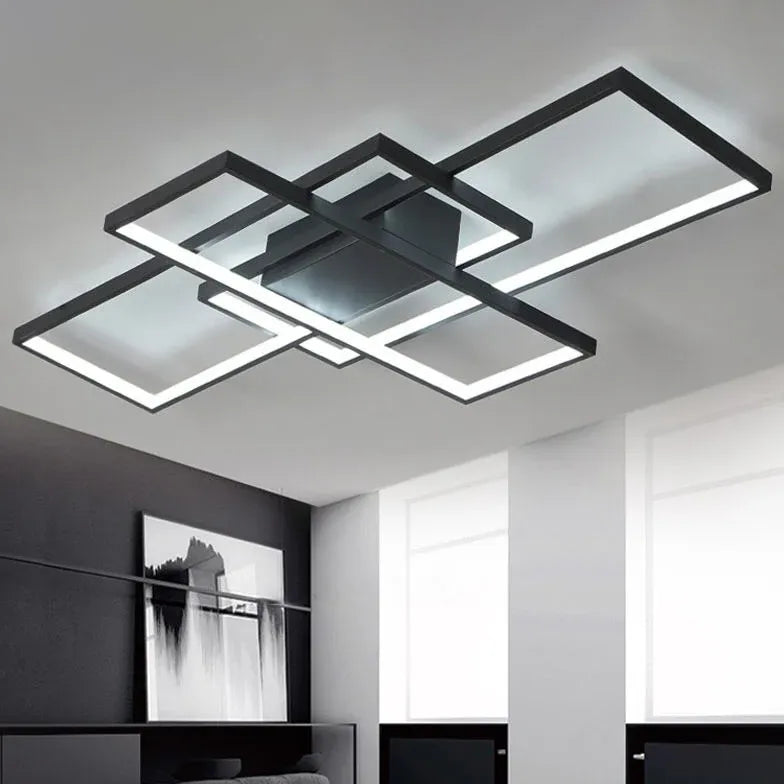 Lampada a sospensione led Stile Moderno Rettangolare - clowasit.com
