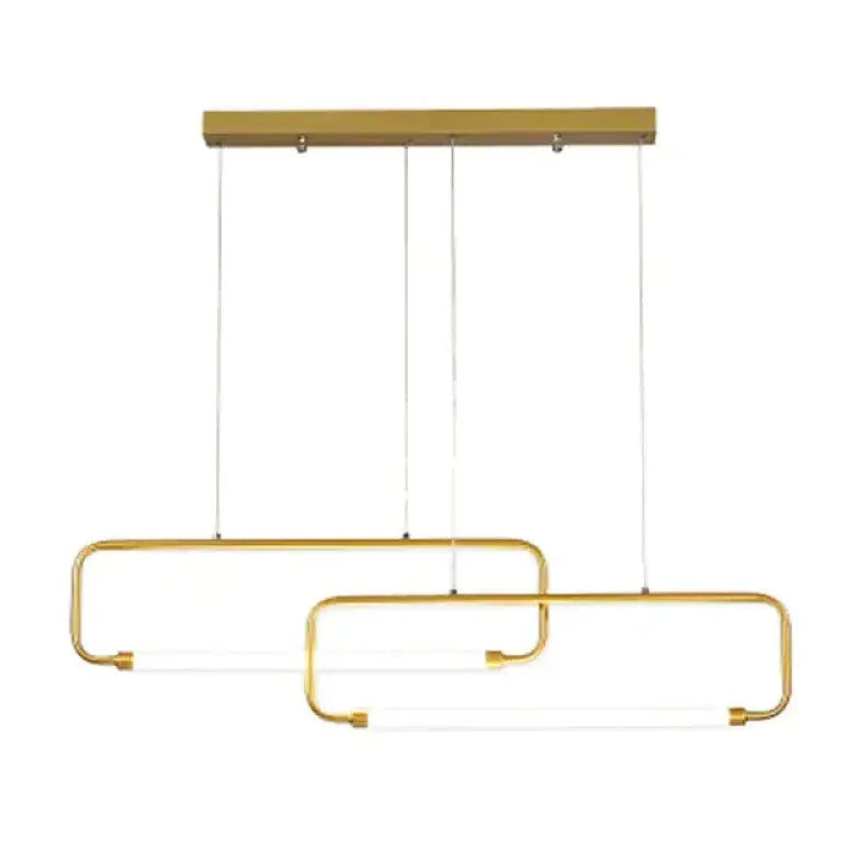 Lampadario per tavolo da pranzo design rettangolare - clowasit.com