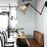 Applique LED Nera Industriale Cono Trasparente - clowasit.com