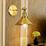 Applique Doppia Luce Industriale Regolabile in Oro - clowasit.com
