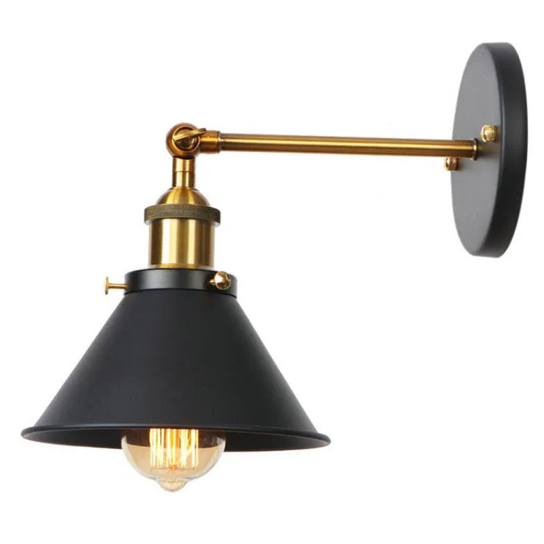 Applique Doppia Luce Industriale Regolabile in Oro - clowasit.com