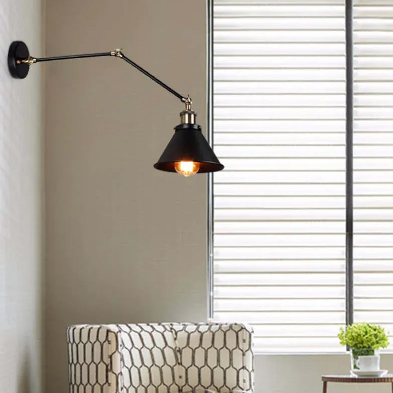 Applique da parete stile industriale nero moderno - clowasit.com