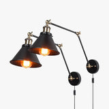 Applique da parete stile industriale nero moderno - clowasit.com