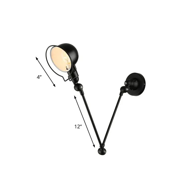 Applique da parete con interruttore nero moderno - clowasit.com