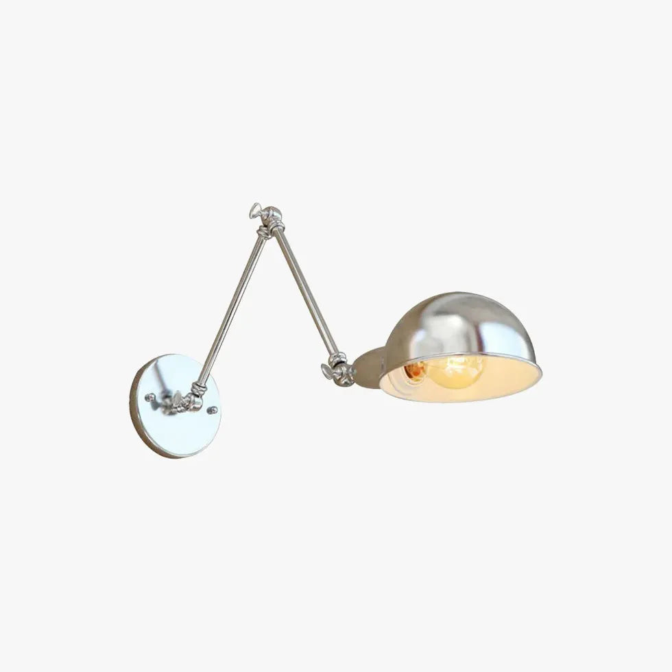 Applique Vintage Industriale Illuminazione Regolabile in Argento - clowasit.com