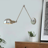 Applique Vintage Industriale Illuminazione Regolabile in Argento - clowasit.com