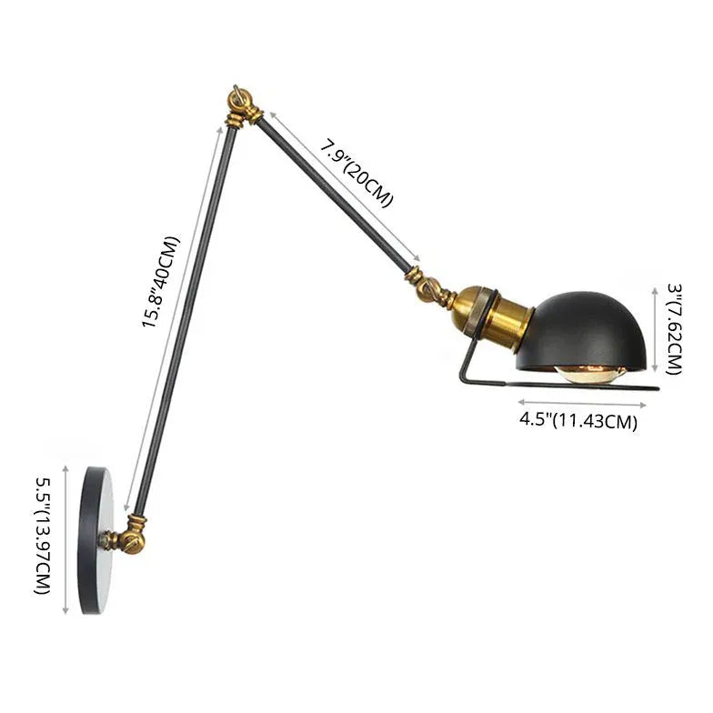 Lampada da lettura libro design nero regolabile - clowasit.com