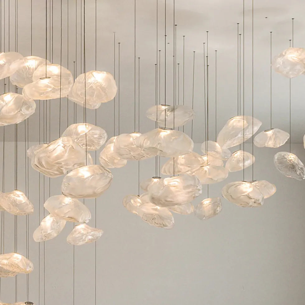 Vetro Lampadari Moderni Per Scale Irregolari - clowasit.com