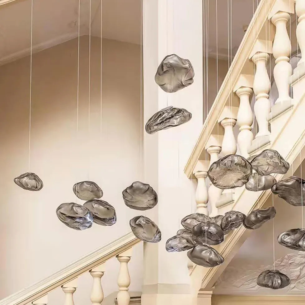 Vetro Lampadari Moderni Per Scale Irregolari - clowasit.com
