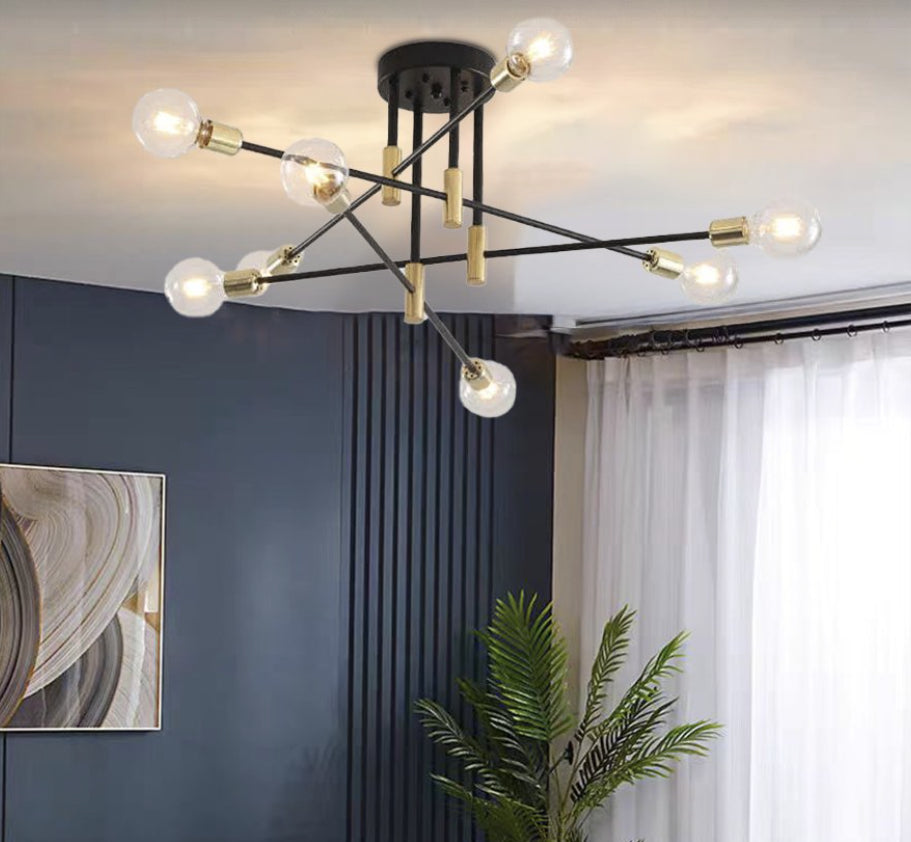 Plafoniera LED Design Nordico Con Bracci Rotabili a 360 Gradi