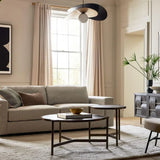 Lampadario LED soggiorno doppio colore design circolare - clowasit.com