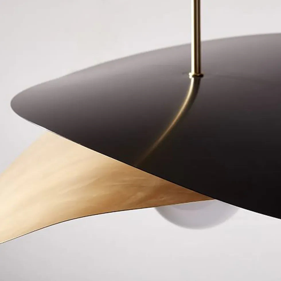 Lampadario LED soggiorno doppio colore design circolare - clowasit.com