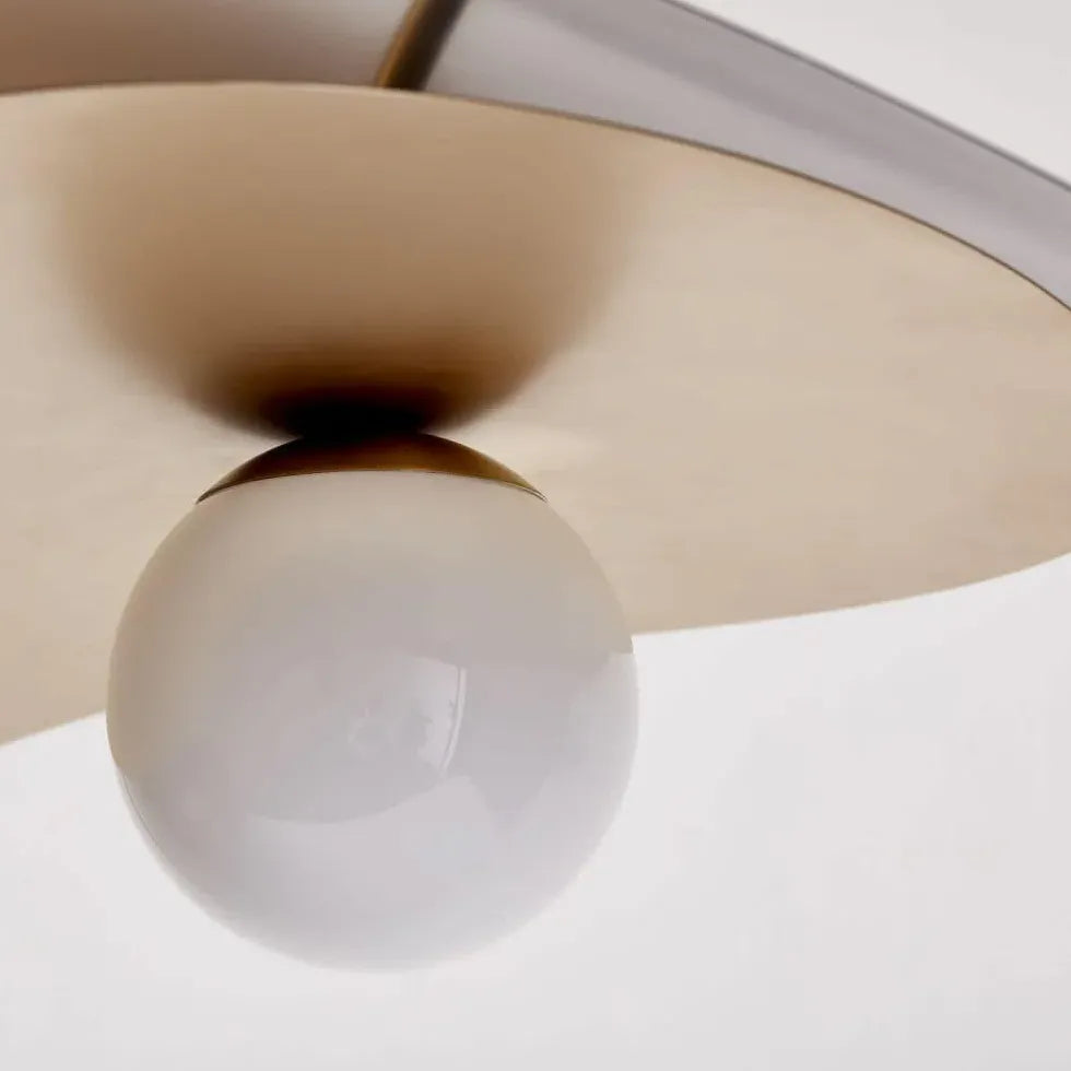 Lampadario LED soggiorno doppio colore design circolare - clowasit.com