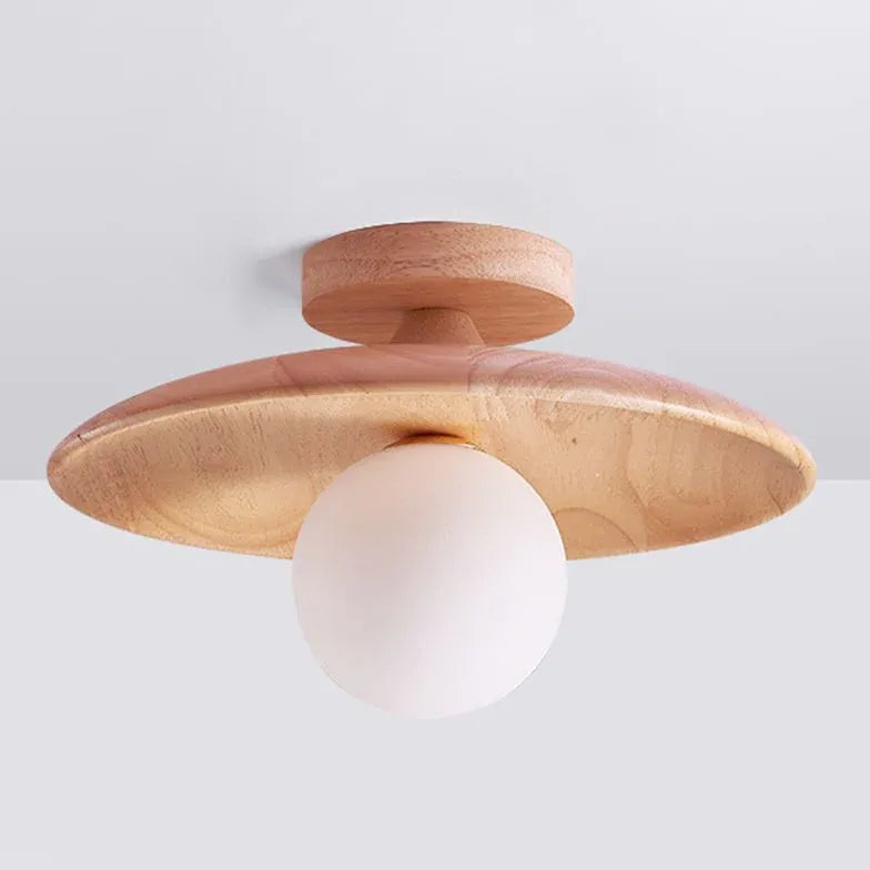 Lampada da soffitto per corridoio Legno Naturale - clowasit.com
