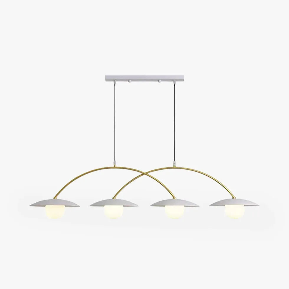 Lampadario Bianco Moderno Quattro Teste LED - clowasit.com