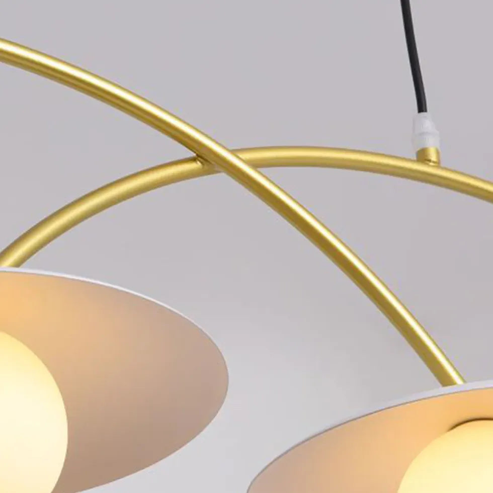 Lampadario Bianco Moderno Quattro Teste LED - clowasit.com