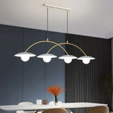 Lampadario Bianco Moderno Quattro Teste LED - clowasit.com