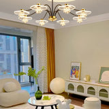 Lampadario Sospensione Vetro Trasparente Moderno Design Elegante - clowasit.com