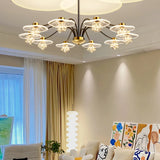 Lampadario Sospensione Vetro Trasparente Moderno Design Elegante - clowasit.com