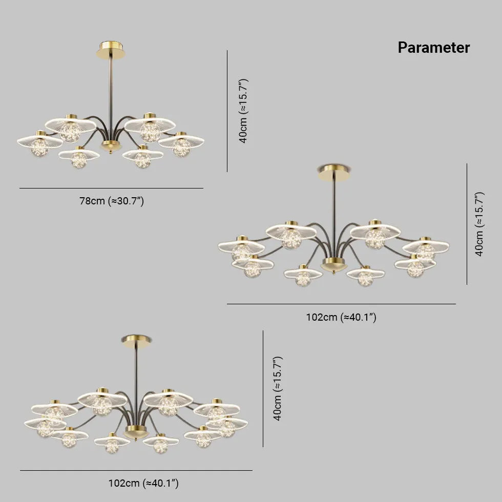 Lampadario Sospensione Vetro Trasparente Moderno Design Elegante - clowasit.com