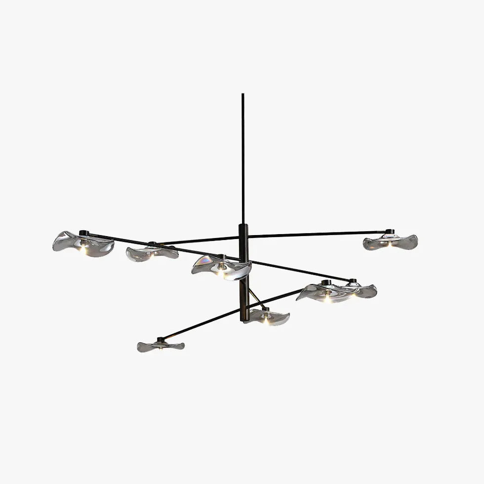 Lampadari moderni soggiorno led Stile elegante nero - clowasit.com