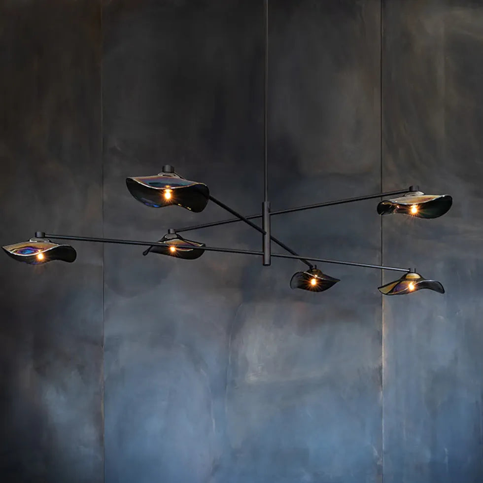Lampadari moderni soggiorno led Stile elegante nero - clowasit.com